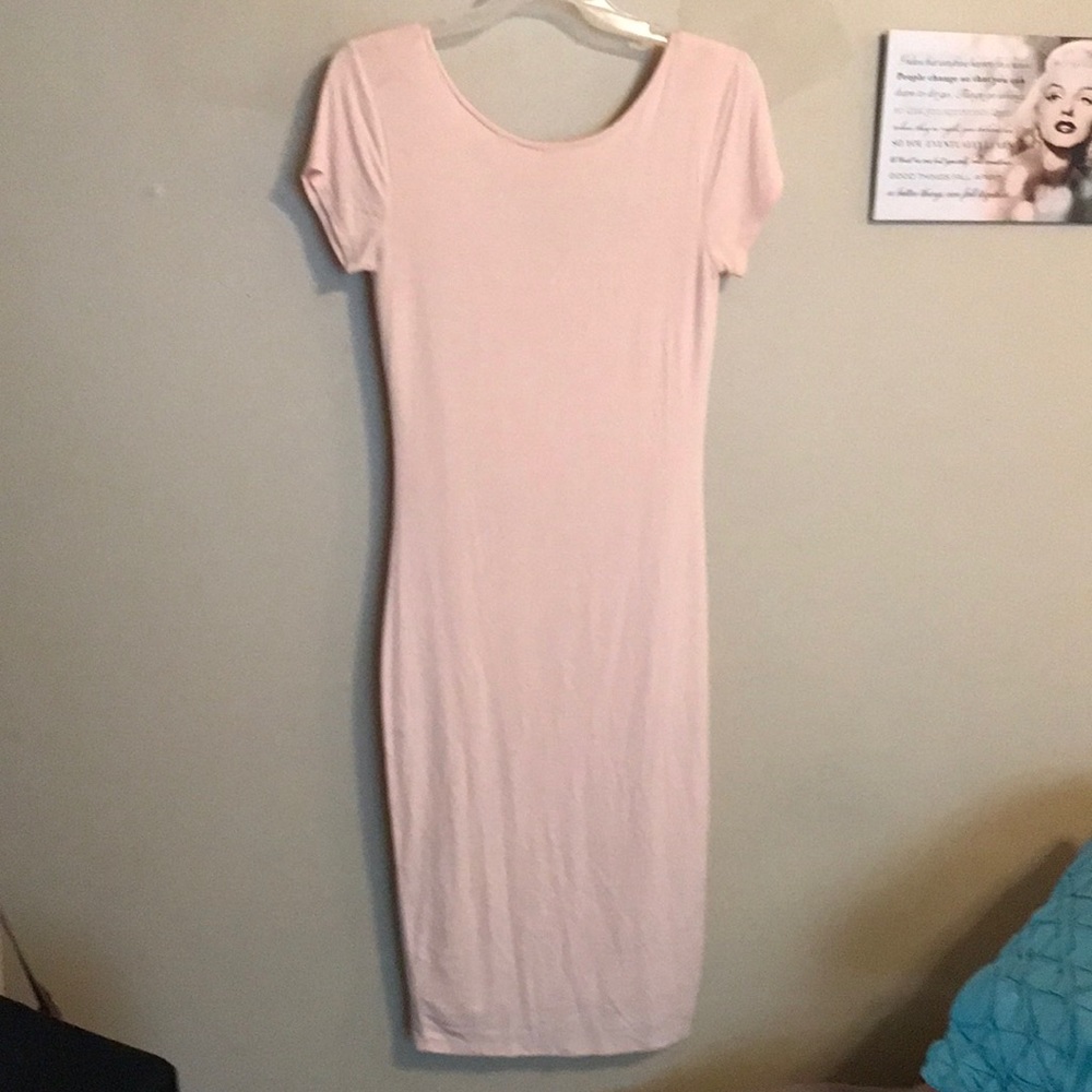 Light pink body con dress!